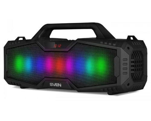 Колонка портативна 2.0 Sven PS-480 Black, 2 x 12 Вт, пластиковий корпус, FM, Bluetooth, USB, microSD