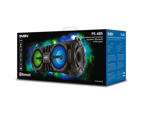 Акустична система Sven PS-485 Black (bluetooth, підсвітка)