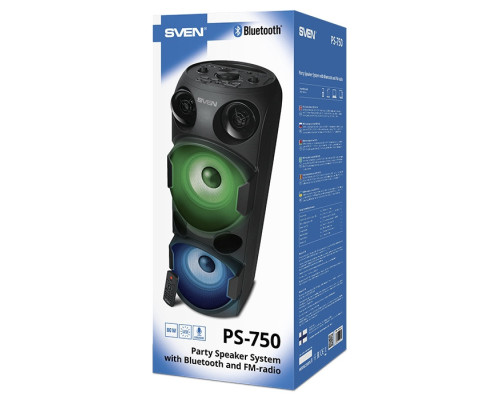 Портативні Колонки SVEN PS-750 Black (00410101)